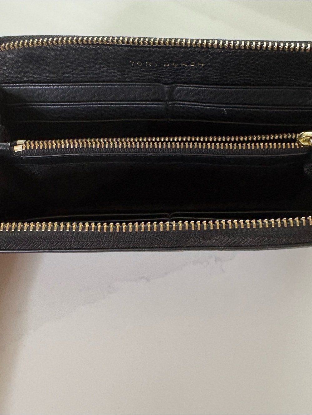 TORY BURCH Peppled Leather Wallet, Black - Picture 5 of 9